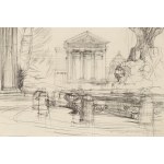 Henryk Dabrowski (1927 Warsaw - 2006 Warsaw), Rome. Tempio di Vesta , circa 1965