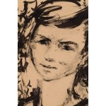 Jakub Zucker (1900 Radom - 1981 New York), Dievča so stuhou vo vlasoch, 1950