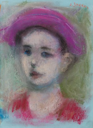 Jakub Zucker (1900 Radom - 1981 Nowy Jork), Dziewczynka w fioletowym berecie