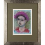 Jakub Zucker (1900 Radom - 1981 New York), Mädchen mit violetter Baskenmütze