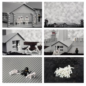 Zbigniew Libera (b. 1959), Set of 6 photographs from the Album des KZL Lego portfolio.