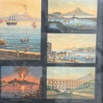 ANONIMO, Grouping of 17 miniatures portraying Naples and its surroundings