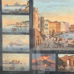 ANONIMO, Grouping of 17 miniatures portraying Naples and its surroundings