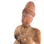 horse with a Chinese figure