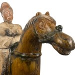 horse with a Chinese figure