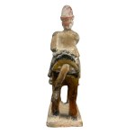 horse with a Chinese figure