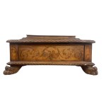 Small walnut wood chest