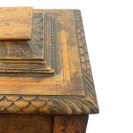 Small walnut wood chest