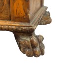 Small walnut wood chest