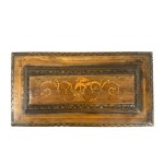 Small walnut wood chest