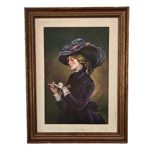 UNIDENTIFIED SIGNATURE, Elegant Woman.