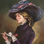 UNIDENTIFIED SIGNATURE, Elegant Woman.