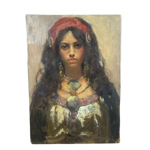 UNIDENTIFIED SIGNATURE, Portrait of an Oriental Woman.