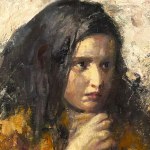 UNIDENTIFIED SIGNATURE, Portrait of a young woman
