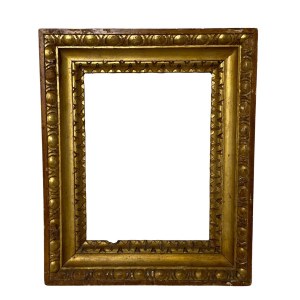 Italian 19th-century frame in gold leaf.
