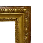 Italian 19th-century frame in gold leaf.