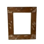 Italian 19th-century frame in gold leaf with graffiti.