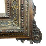 Hand-carved walnut frame