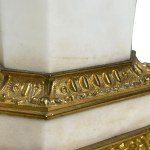 Pair of gilt bronze pedestal trays