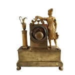 Mercury gilded bronze clock