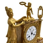 Empire period mercury gilded bronze clock