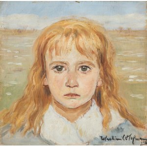 Wlastimil Hofman (1881 Praga - 1970 Szklarska Poręba), Portret dziewczynki, 1921 r.
