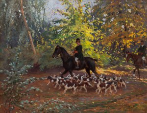 Zygmunt Rozwadowski (1870 Lwów - 1950 Zakopane), Powrót z polowania, 1908 r.