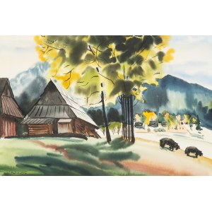 Rafał Malczewski (1892 Kraków - 1965 Montreal), Podhale-Landschaft
