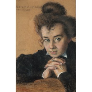 Bronisława Rychter-Janowska (1868 Kraków - 1953 tamże), Portret kuzynki, 1903 r.