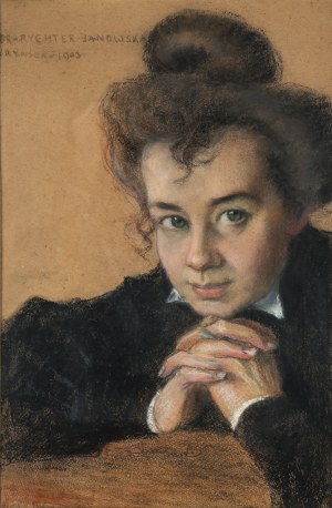 Bronisława Rychter-Janowska (1868 Kraków - 1953 tamże), Portret kuzynki, 1903 r.