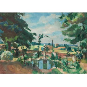 Wacław Zawadowski (1891 Skobiełka/Volyn - 1982 Aix-en-Provence), View from Provence