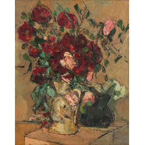 Włodzimierz Terlikowski (1873 Poraj - 1951 Paris), Blumenstrauß in einer Vase, 1943.
