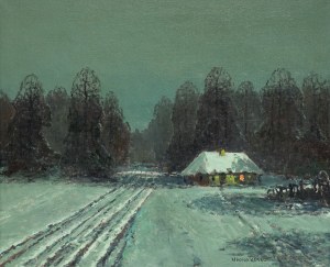 Wiktor Korecki (1890 Kamieniec Podolski - 1980 Milanówek), Chata zimą