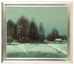 Wiktor Korecki (1890 Kamieniec Podolski - 1980 Milanówek), Pejzaż zimowy