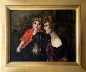 Otolia Kraszewska (1859-1945), Portret podwójny, 1925