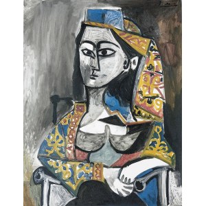 Pablo Picasso (1881-1973), Žena v tureckých šatech na křesle