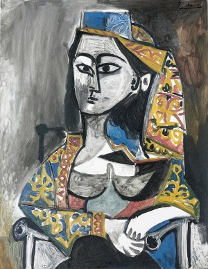 Pablo Picasso (1881-1973), Kobieta w stroju tureckim na fotelu