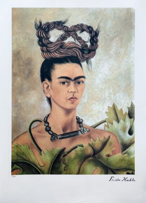 Frida Kahlo (1907-1954), Autoportret z warkoczem