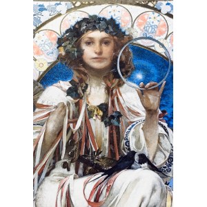 Alphonse Mucha (1860-1939), Portrait of Josephine Crane-Bradley as Slavia