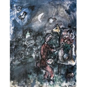 Marc Chagall (1887-1985), Artist at the easel