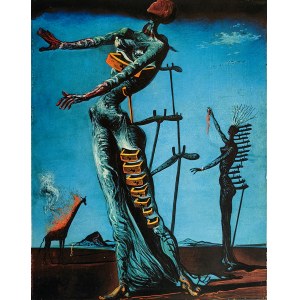 Salvador Dali (1904-1989), Płonąca żyrafa