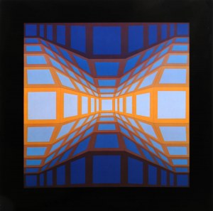 Victor Vasarely (1906 -1997), Kek-ed II, 1975