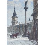 Wladyslaw Chmielinski (1911-1979), Castle Square in winter