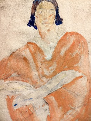 Mela Muter (1876-1967), Painting sketch, ATTR