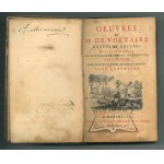 (NORWID Kamil Cyprian. MICKIEWICZ Adam.AUTOGRAFY)., (Voltaire) - Oeuvres de Mr. De Voltaire Nouvelle edition (...)