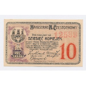 Częstochowa, 10 kopejok 1916 - 5 figúr (3)
