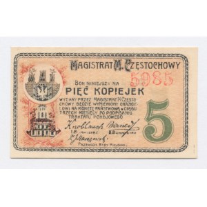 Częstochowa, 5 copechi 1916 - 4 figure. Più raro (4)