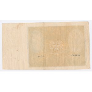 II RP, 100 złotych 1934, seria CU, awers bez głównego druku (25)