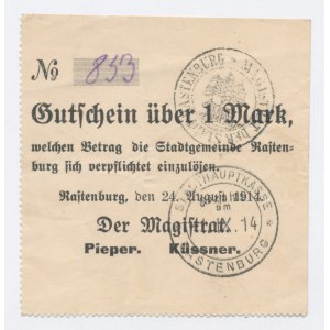 Ketrzyn / Rastenburg, 1 mark 1914 (38)