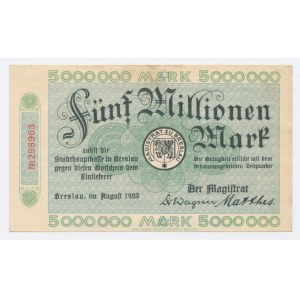 Breslau / Wrocław, 5.000.000 Mark 1923 (45)